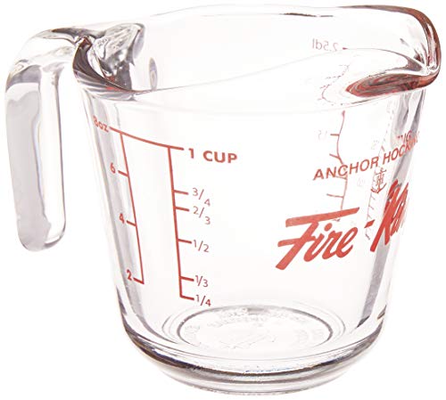 Anchor Hocking Fire-King Measuring Cup, Glass, 4-Cup