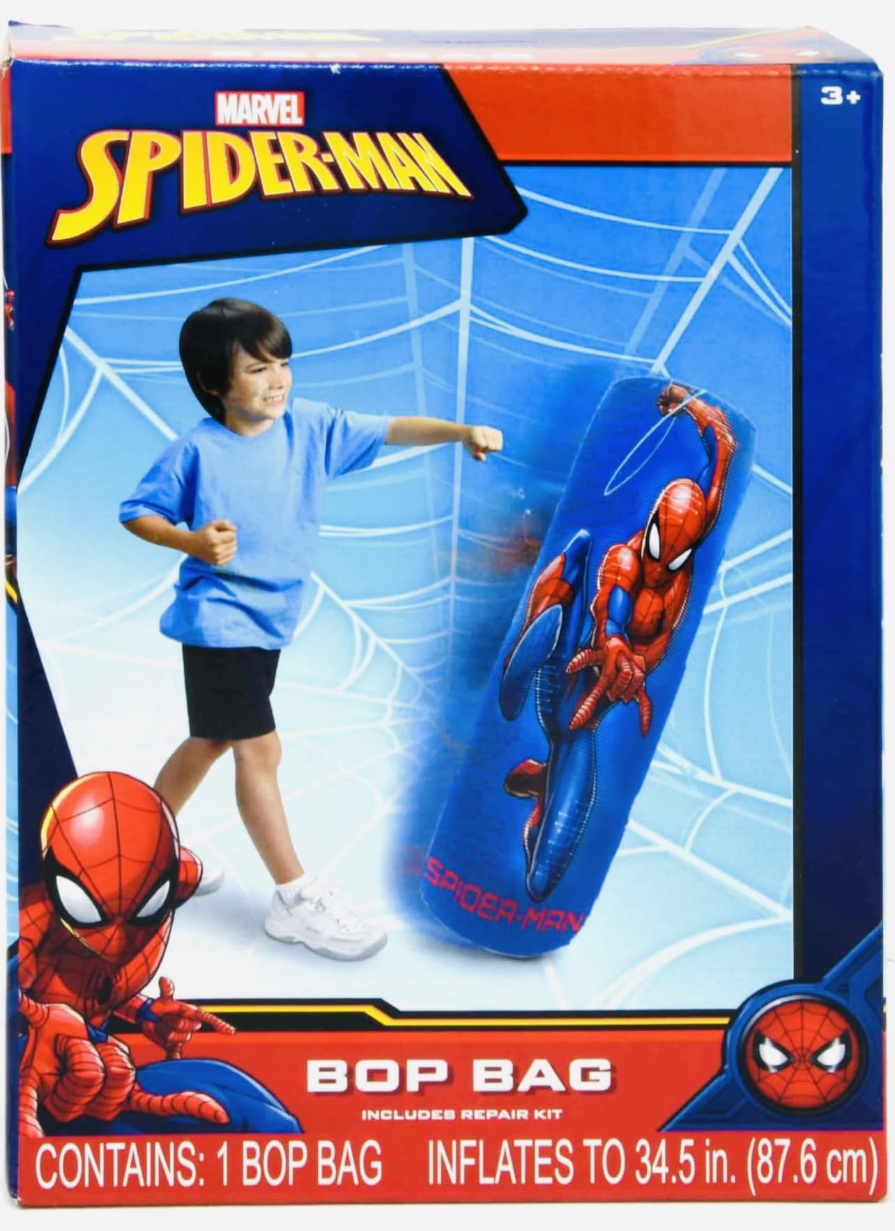 Marvel Spiderman Kids Inflatable Punching Bop Bag Exercise Toy