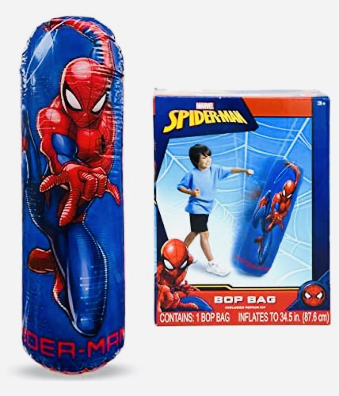 Marvel Spiderman Kids Inflatable Punching Bop Bag Exercise Toy